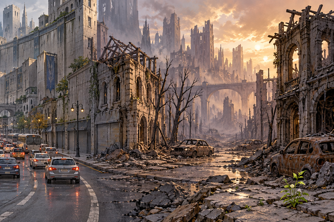 Ruined city